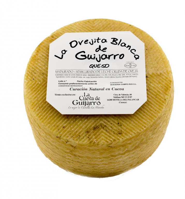 Queso Semicurado La Ovejita de Guijarro Pieza Grande 3,3 Kg