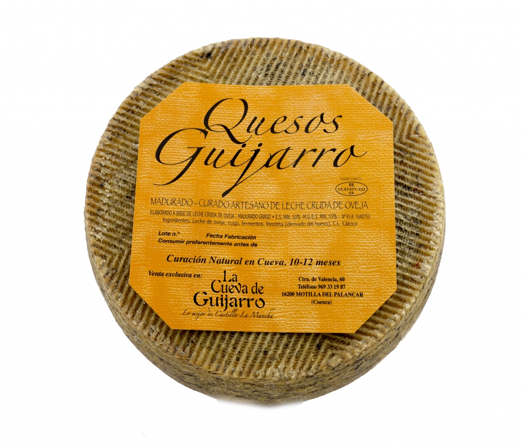 Queso Viejo de Cueva Guijarro (10Meses) Pieza Grande Aprox 3,2 Kg