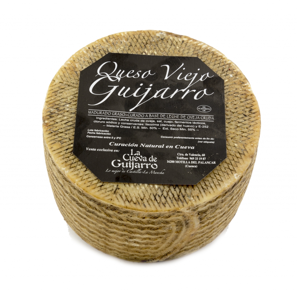 Queso Añejo de Cueva Guijarro (+ de 14 Meses) Pieza Grande Aprox 3,2 Kg