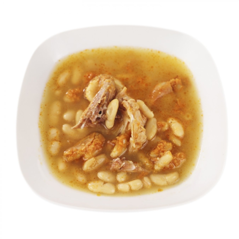 Home-made beans with partridge (1 serving)