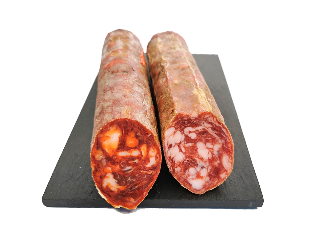 Vela Ibérica 1/2 Chorizo + 1/2 Salchichón. Aprox. 500 gr.